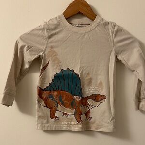 Carter's Beige Dinosaur Long Sleeve Tee